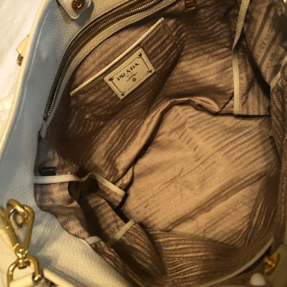 Auth prada logo jacquard bag - Picture 3 of 4